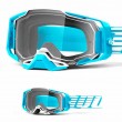 Maschera Cross 100% ARMEGA Oversized Sky - Lente Trasparente