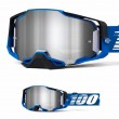 Maschera Cross 100% ARMEGA Rockchuck - Lente Argento Flash