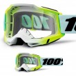 Maschera Cross 100% ACCURI2 Dunder - Lente Trasparente - Offerta Online