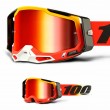 Maschera Cross 100% RACECRAFT 2 Ogusto - Lente Rosso Specchio - Offerta