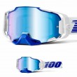 Maschera Cross 100% ARMEGA Blue - Lente Blu Specchio - Offerta Online