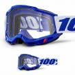 Maschera Cross 100% ACCURI 2 Blue - Lente Trasparente - Offerta