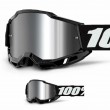 Maschera Cross 100% ACCURI 2 Session - Lente Argento Specchio - Offerta