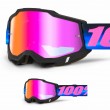 Maschera Cross 100% ACCURI 2 Superdome - Lente Rosso Specchio - Offerta
