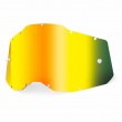 Lente Ricambio Maschere Cross 100% RACECRAFT2 / ACCURI2 / STRATA2 - Oro Specchio - Offerta Online