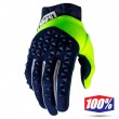 Guanti Motocross 100% AIRMATIC - Blu Navy Giallo Fluo