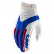 Guanti Motocross 100% iTRACK - Rosso Bianco Blu - Offerta