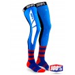 Calze 100% REV Knee Brace Moto - Blu Rosso