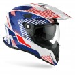 Casco Moto Crossover Airoh COMMANDER Boost - Bianco Blu