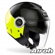 Casco Moto Jet Airoh HELIOS Fluo - Giallo