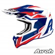 Casco Motocross Airoh STRYCKER Axe - Blu Rosso