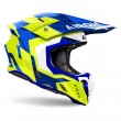 Casco Motocross Airoh TWIN 3 Dizzy - Blu Giallo - Offerta