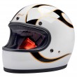 Casco Moto Biltwell GRINGO Flames - Bianco Nero - Offerta