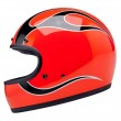 Casco Moto Biltwell GRINGO Flames - Arancione Competizione - Offerta