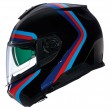 Casco Moto Nolan N100-6 Assoluto 348 - Nero Blu Rosso Azzurro - Offerta
