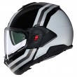 Casco Moto Nolan N120-1 Lineo 348 - Nero Bianco Argento - Offerta