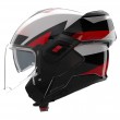 Casco Moto Nolan N120-1 Ciclone 363 - Bianco Nero Rosso - Offerta