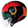 Casco Moto Nolan N21 VISOR Bicromo 350 - Nero Rosso Arancione - Offerta