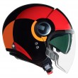 Casco Moto Nolan N21 VISOR Bicromo 350 - Nero Rosso Arancione - Offerta