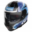Casco Moto Nolan N80-8 N-COM Rumble 60 - Nero Metal Azzurro Bianco - Offerta