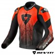 Giacca REV'IT! QUANTUM AIR - Nero Rosso Neon