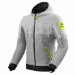 Giacca Moto REV'IT! QUANTUM WB - Grigio Chiaro Giallo Neon