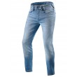 Jeans Moto REV'IT! PISTON 2 SK (Taglia Corta) - Azzurro Slavato - Offerta Online