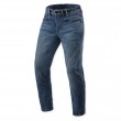 Jeans Moto REV'IT! DETROIT 3 TF (Taglia Lunga) - Blu Scuro Slavato - Offerta