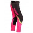 Pantaloni Cross Donna Thor WOMEN'S PULSE REV - Carbone Rosa Fluo