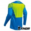 Maglia Cross Thor PRIME PRO STRUT - Blu Elettrico Giallo Acido