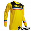 Maglia Cross Thor PULSE PINNER - Giallo Nero