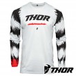 Maglia Cross Thor PULSE AIR RAD - Bianco Rosso