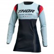 Maglia Cross Donna Thor WOMEN'S PULSE REV - Nero Light Mint - Offerta Online