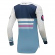 Maglia Cross Donna Thor WOMEN’S PRIME BLAZE - Blue Steel Vintage White - Offerta Online