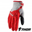 Guanti Cross Thor SPECTRUM - Rosso Grigio