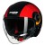 Casco Nolan N21 VISOR Bicromo 350 - Nero Rosso Arancione