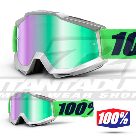 100% Maschera THE ACCURI Acidulous Cyan - Lente Blu Specchio