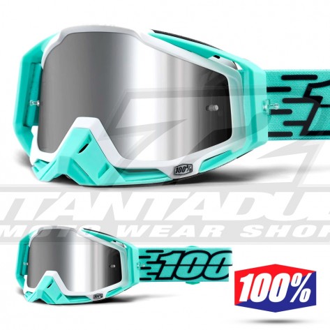 100% Maschera THE RACECRAFT Derestricted - Lente Rosso Specchio