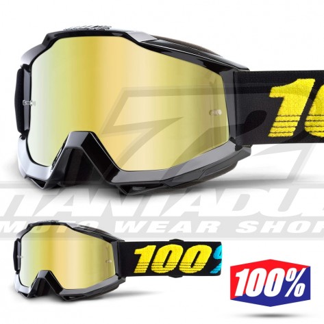100% Maschera THE ACCURI Acidulous Cyan - Lente Blu Specchio