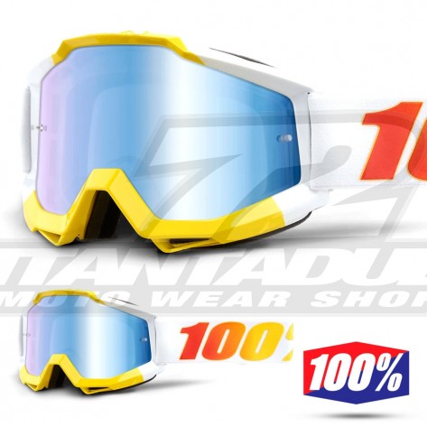 100% Maschera THE ACCURI Acidulous Cyan - Lente Blu Specchio