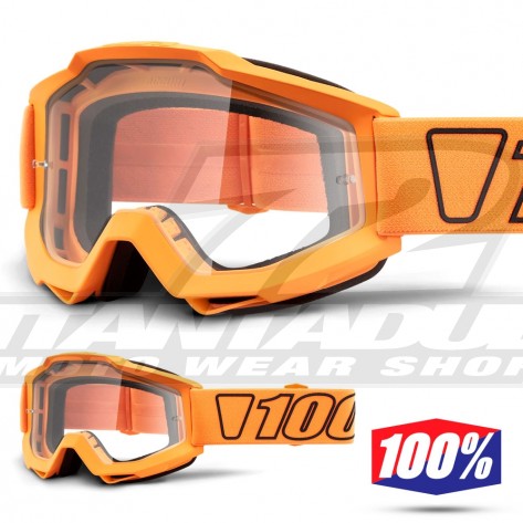 100% Maschera THE ACCURI Zest - Lente Trasparente