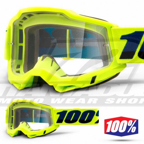 100% Maschera THE ACCURI Zest - Lente Trasparente