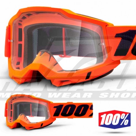 100% Maschera THE ACCURI Zest - Lente Trasparente