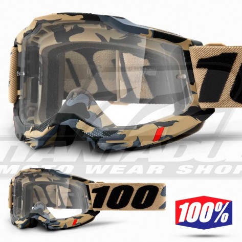 100% Maschera THE ACCURI Zest - Lente Trasparente