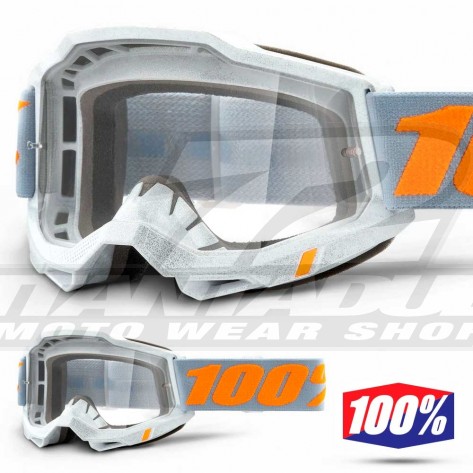 100% Maschera THE ACCURI Zest - Lente Trasparente