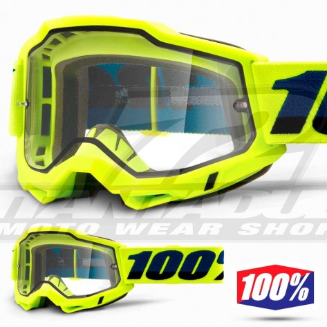 100% Maschera THE ACCURI Zest - Lente Trasparente