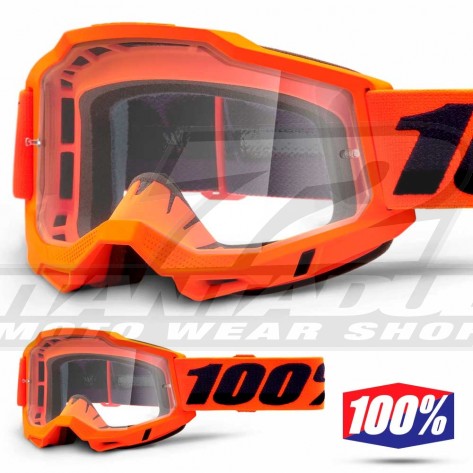 100% Maschera THE ACCURI Zest - Lente Trasparente