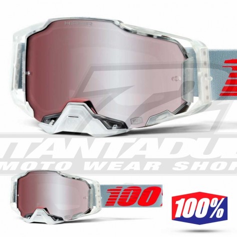 100% Maschera THE RACECRAFT Derestricted - Lente Trasparente