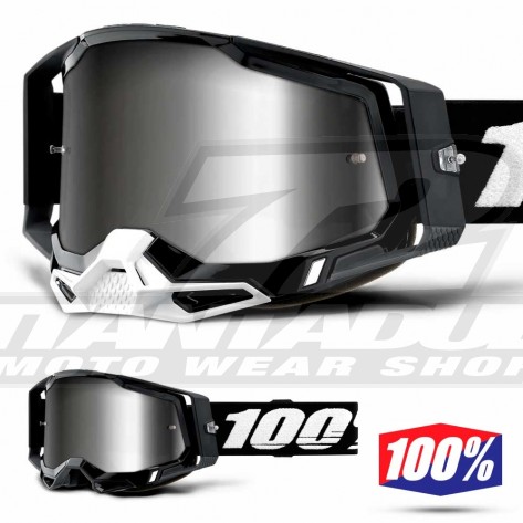 100% Maschera THE RACECRAFT Derestricted - Lente Trasparente