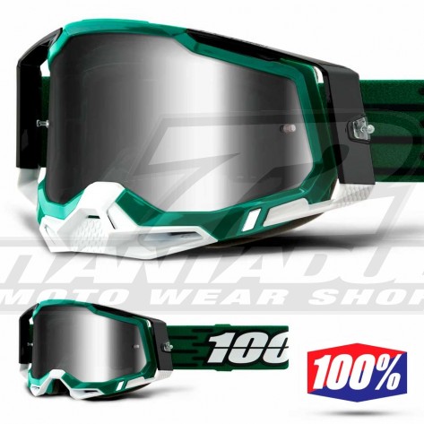 100% Maschera THE RACECRAFT Derestricted - Lente Trasparente